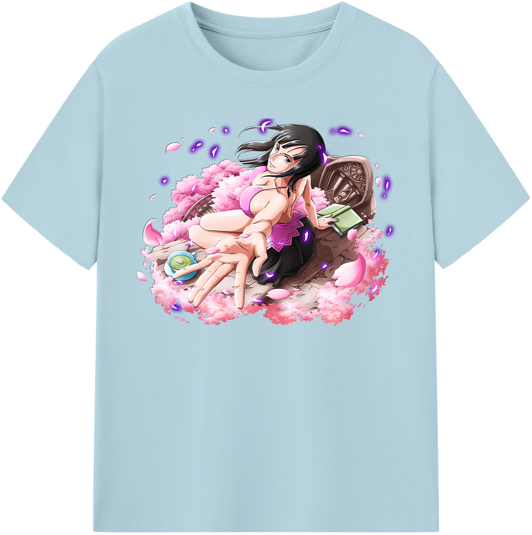 ワンピース ニコ・ロビン ONE PIECE Nico Robin 綿100％半袖Tシャツ（フロントプリント）